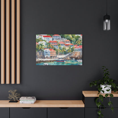 St. Barts Coastal Vibe, Canvas Painting, 10 of many