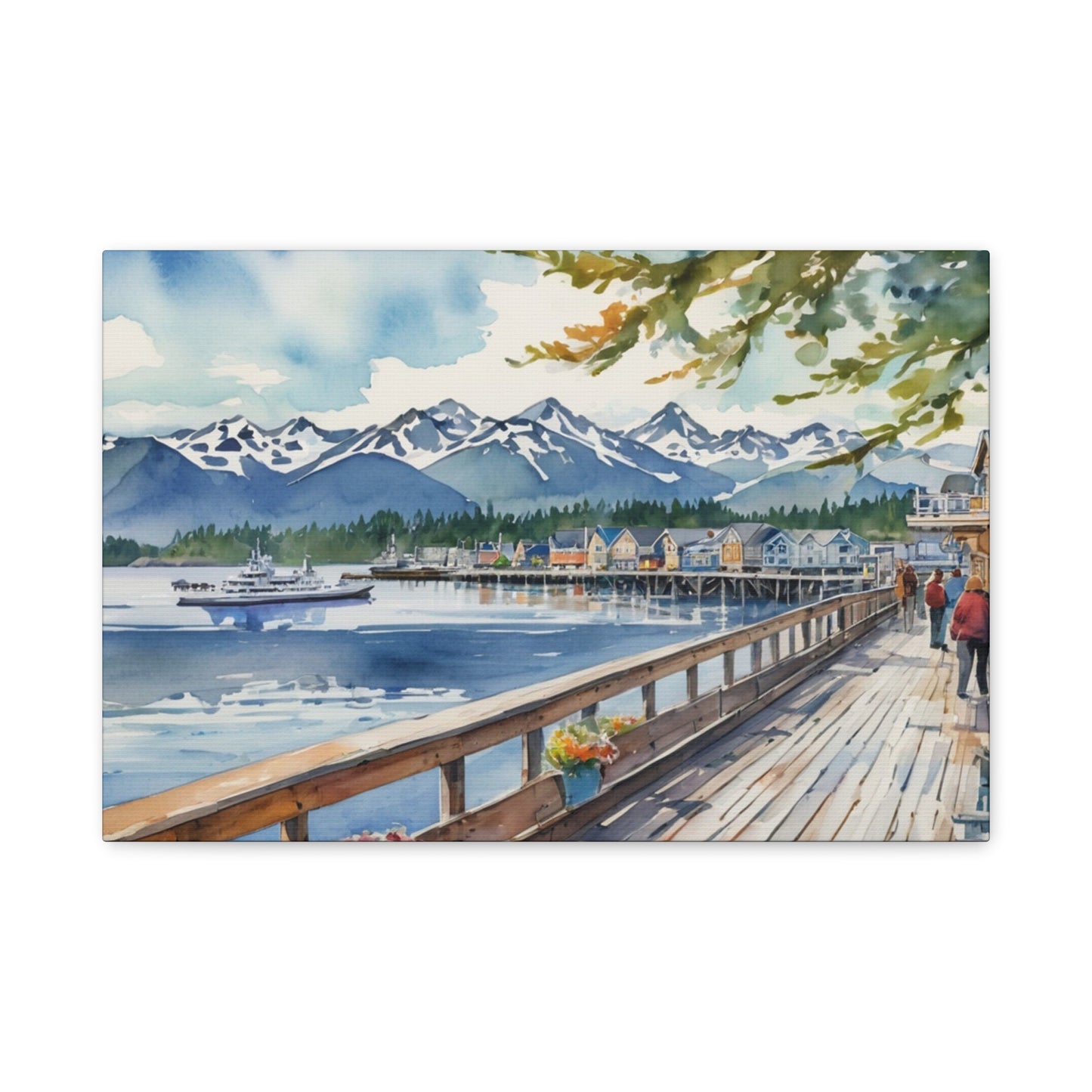 Alaska Coastal Vibe, Canvas Painting, 7 of many