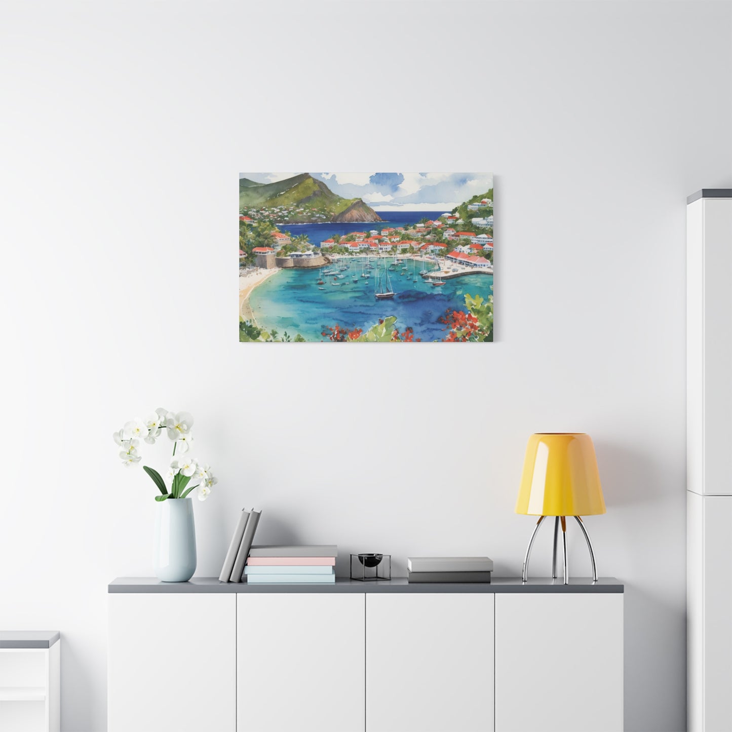 St. Barts Coastal Vibe, Canvas Painting, 8 of many