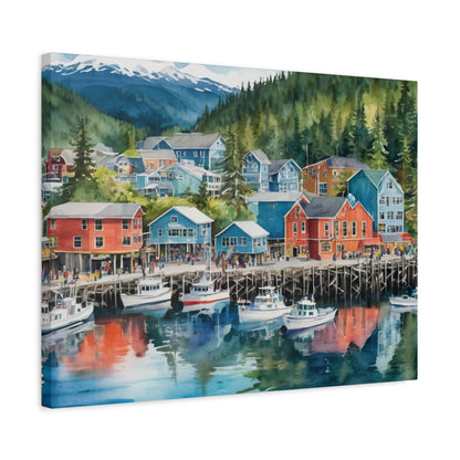 Alaska Coastal Vibe, Canvas Painting, 8 of many