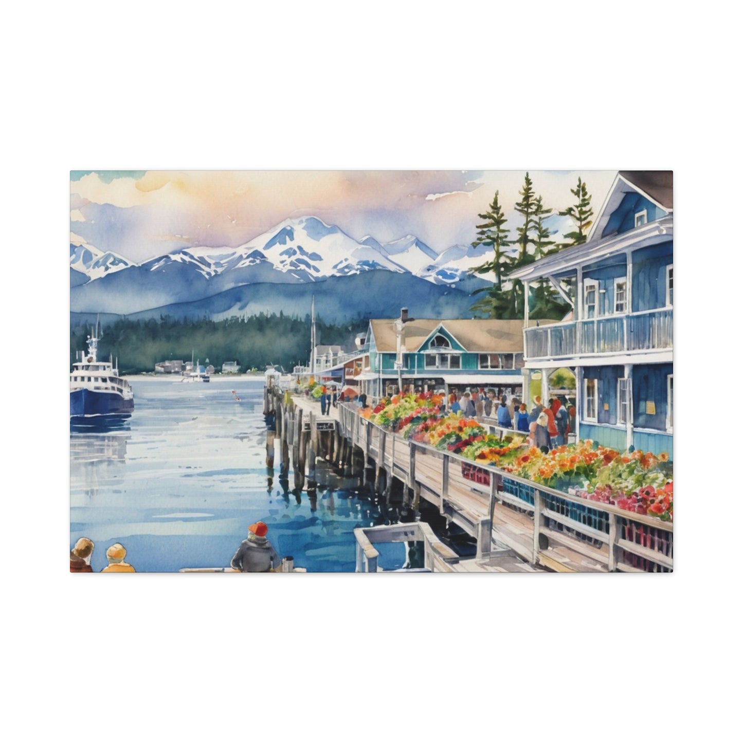 Alaska Coastal Vibe, Canvas Painting, 6 of many