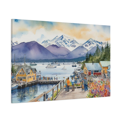 Alaska Coastal Vibe, Canvas Painting, 3 of many