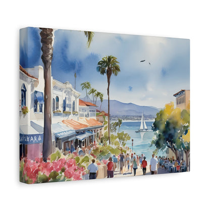 Santa Barbara Waterfront, California Painting, 9 of many