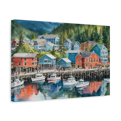 Alaska Coastal Vibe, Canvas Painting, 8 of many