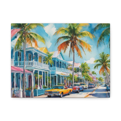 Key West Vibe, Coastal Canvas Painting, 2 of many