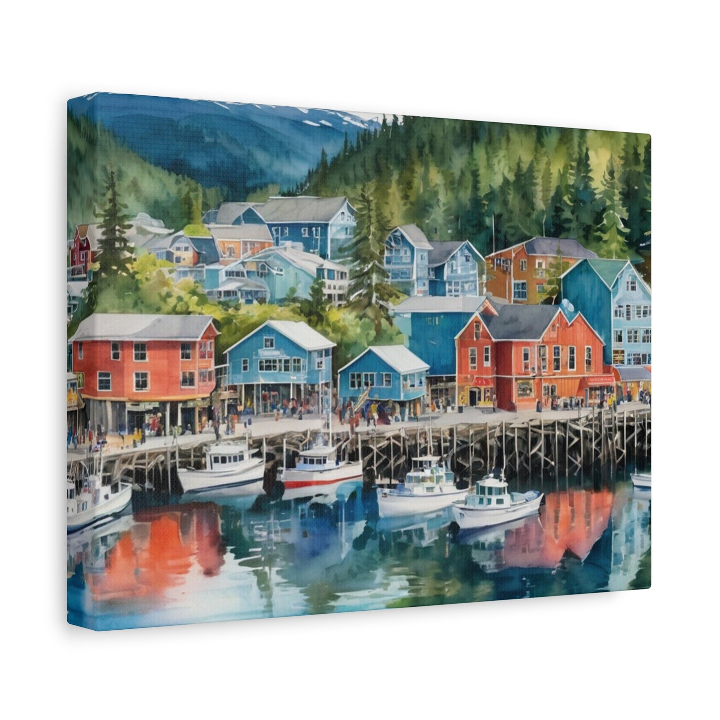 Alaska Coastal Vibe, Canvas Painting, 8 of many