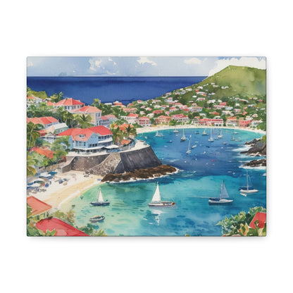 St. Barts Coastal Vibe, Canvas Painting, 9 of many