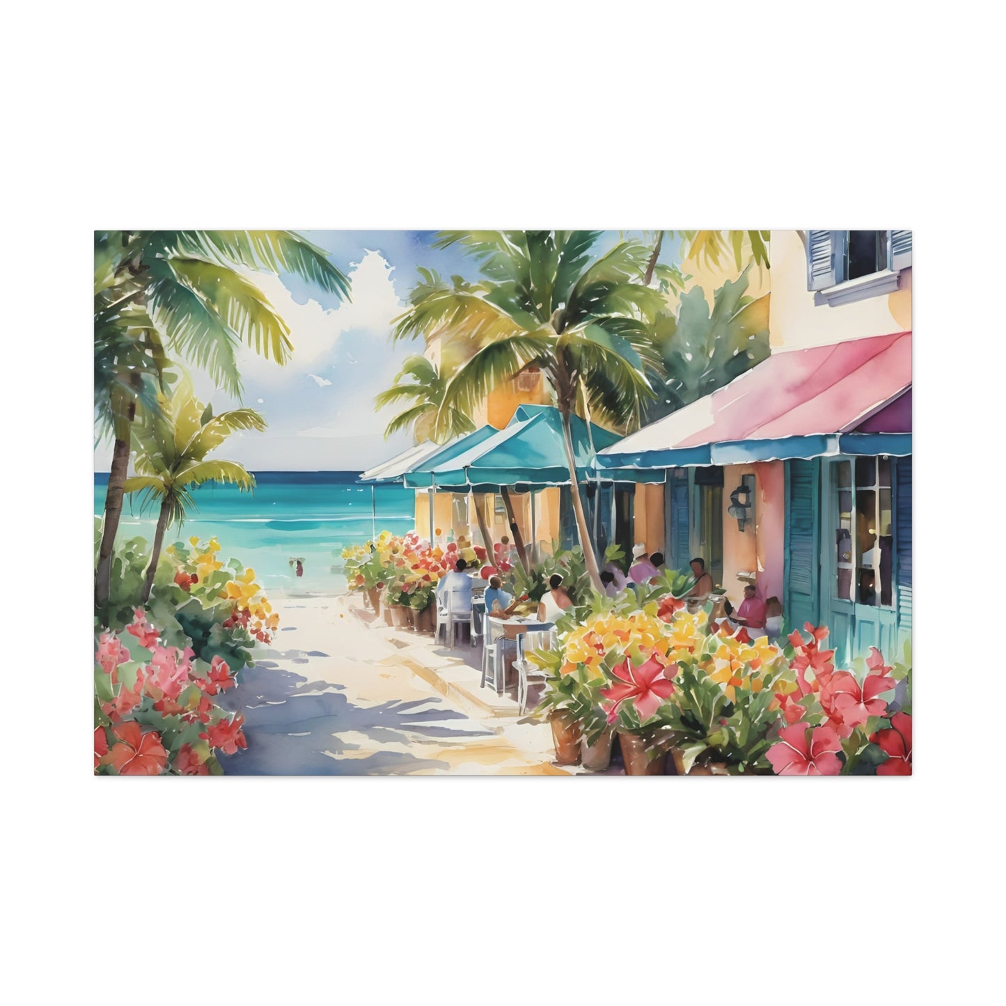 A Caribbean Vibe, Watercolor Painting, 4 of many