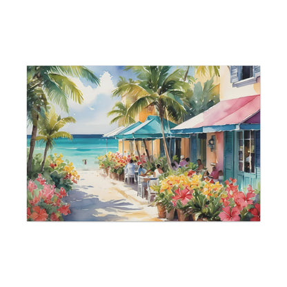 A Caribbean Vibe, Watercolor Painting, 4 of many