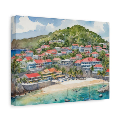 St. Barts Coastal Vibe, Canvas Painting, 7 of many