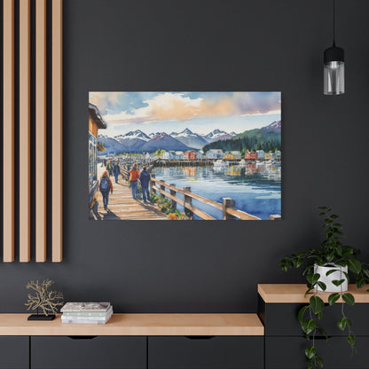 Alaska Coastal Vibe, Canvas Painting, 4 of many