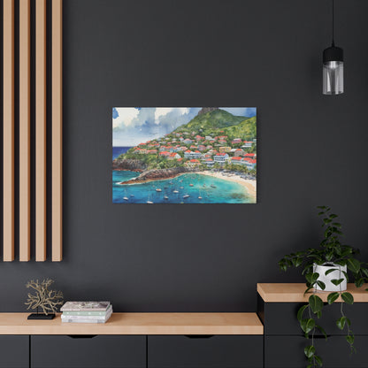 St. Barts Coastal Vibe, Canvas Painting, 4 of many