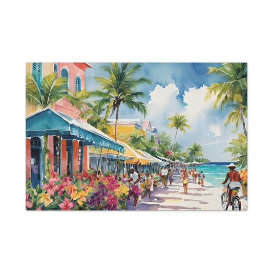 A Caribbean Vibe, Watercolor Painting, 10 of many