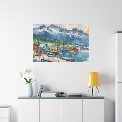 Alaska Coastal Vibe, Canvas Painting, 9 of many