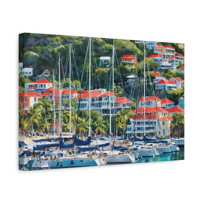 St. Barts Coastal Vibe, Canvas Painting, 2 of many