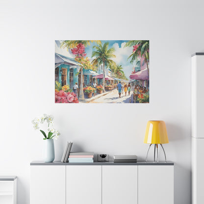 A Caribbean Vibe, Watercolor Painting, 9 of many