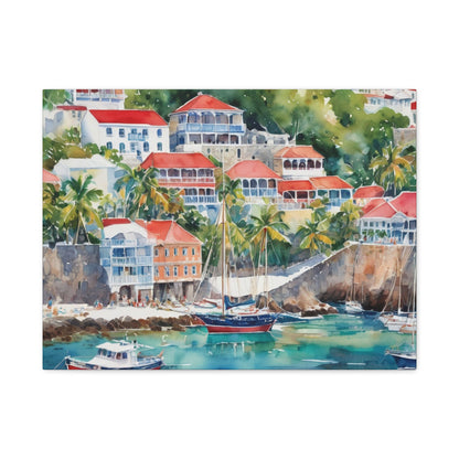 St. Barts Coastal Vibe, Canvas Painting, 10 of many