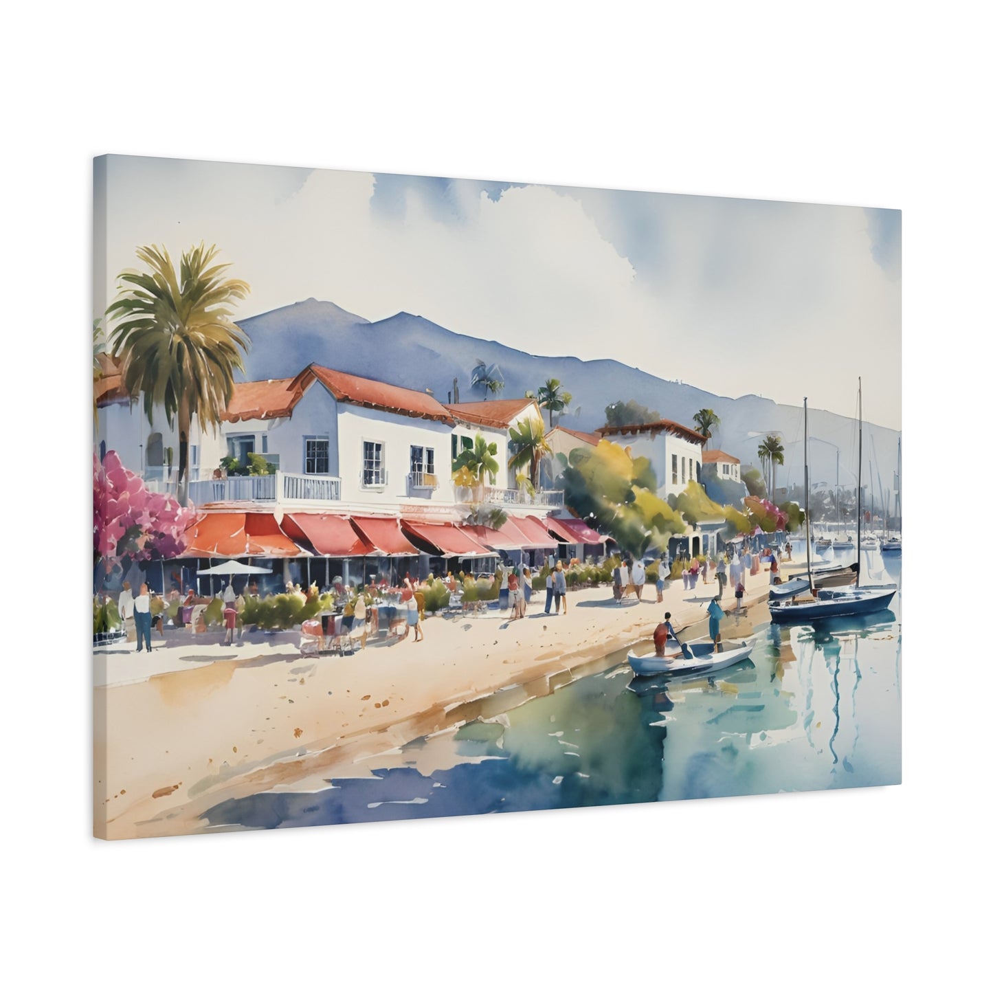 Santa Barbara Waterfront, California Painting, 8 of many