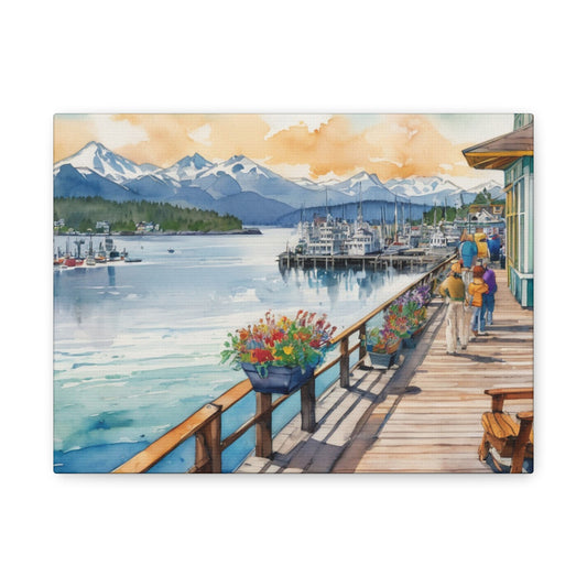 Alaska Coastal Vibe, Canvas Painting, 5 of many