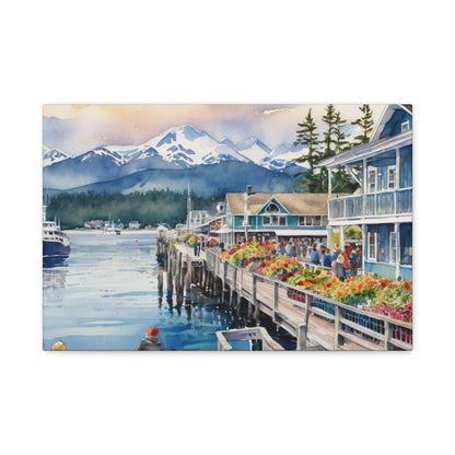 Alaska Coastal Vibe, Canvas Painting, 6 of many