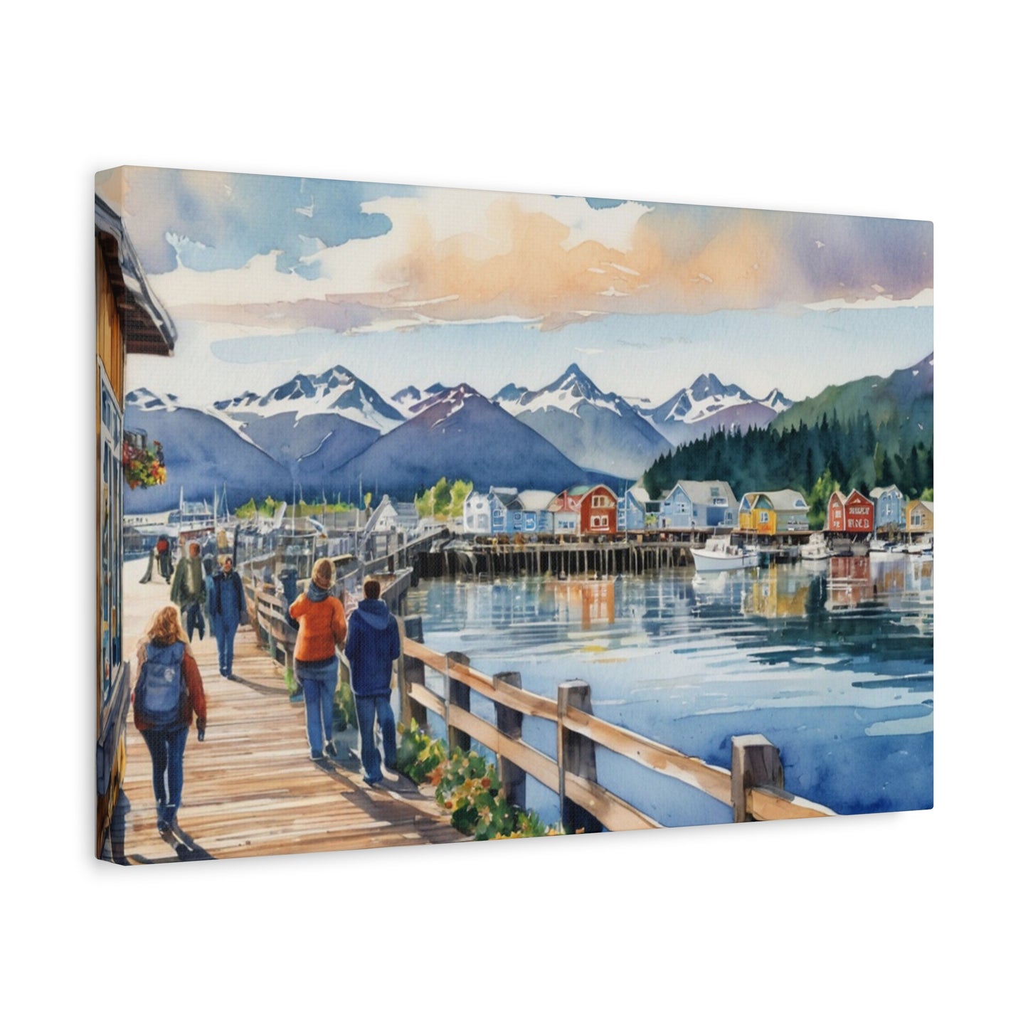 Alaska Coastal Vibe, Canvas Painting, 4 of many