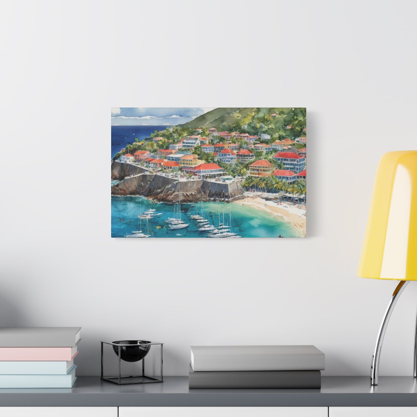 St. Barts Coastal Vibe, Canvas Painting, 6 of many