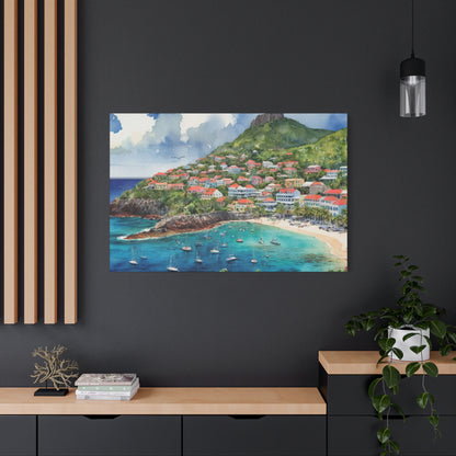 St. Barts Coastal Vibe, Canvas Painting, 4 of many