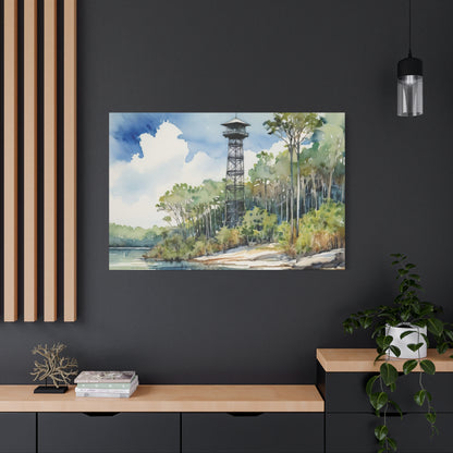 Park Tower Vibe, Watercolor Canvas Painting, 2 of many