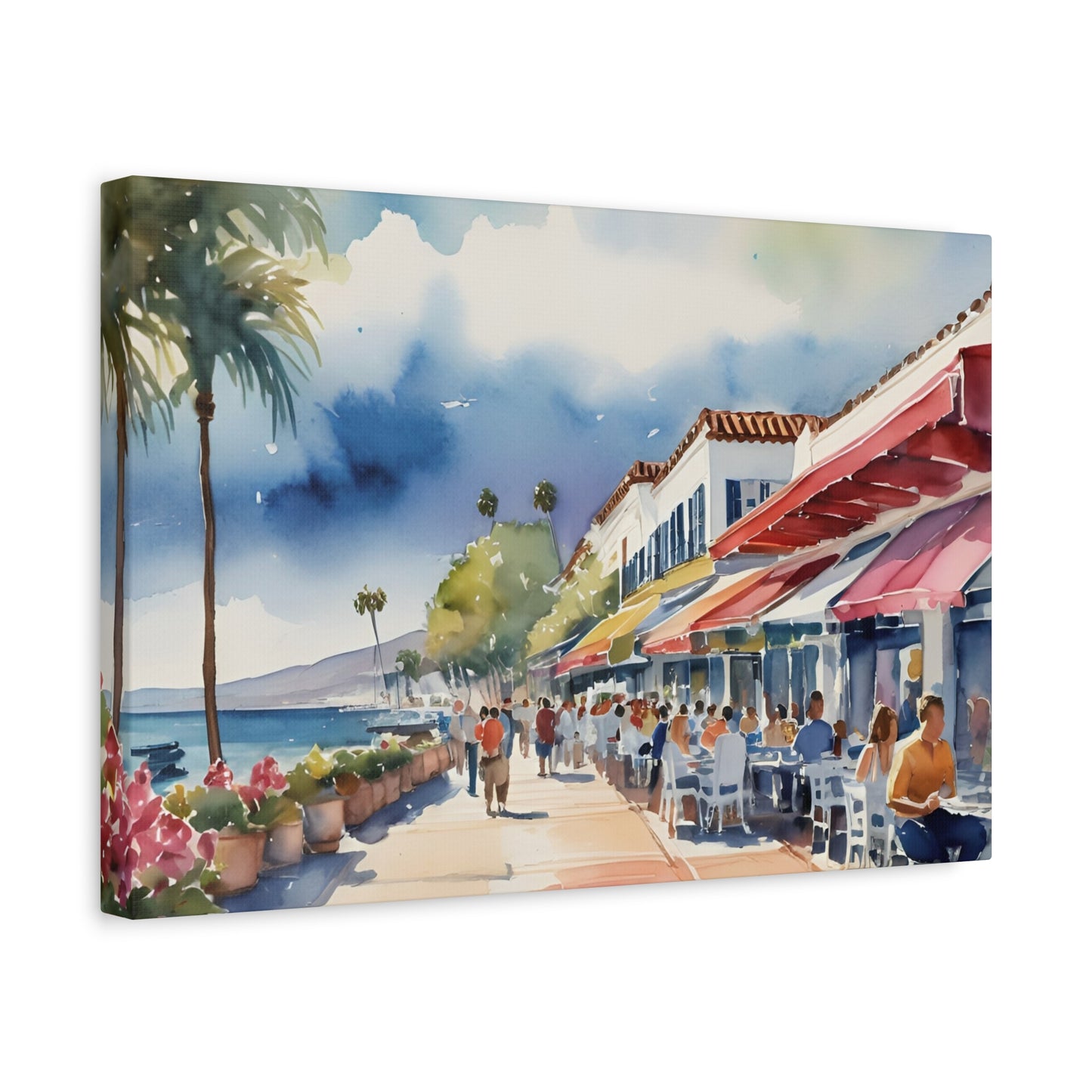 Santa Barbara Waterfront, California Painting, 6 of many