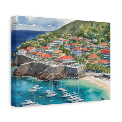 St. Barts Coastal Vibe, Canvas Painting, 6 of many