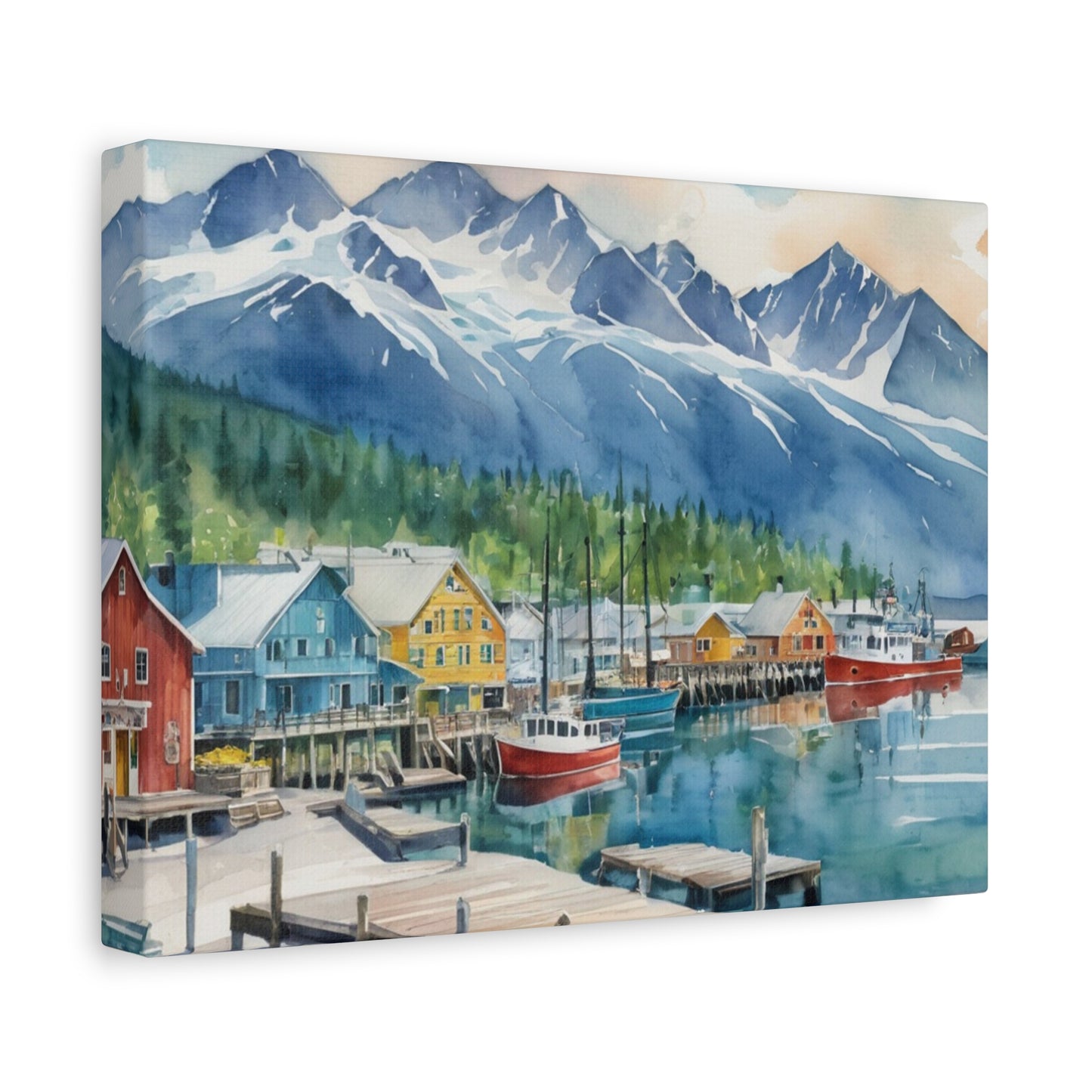 Alaska Coastal Vibe, Canvas Painting, 9 of many