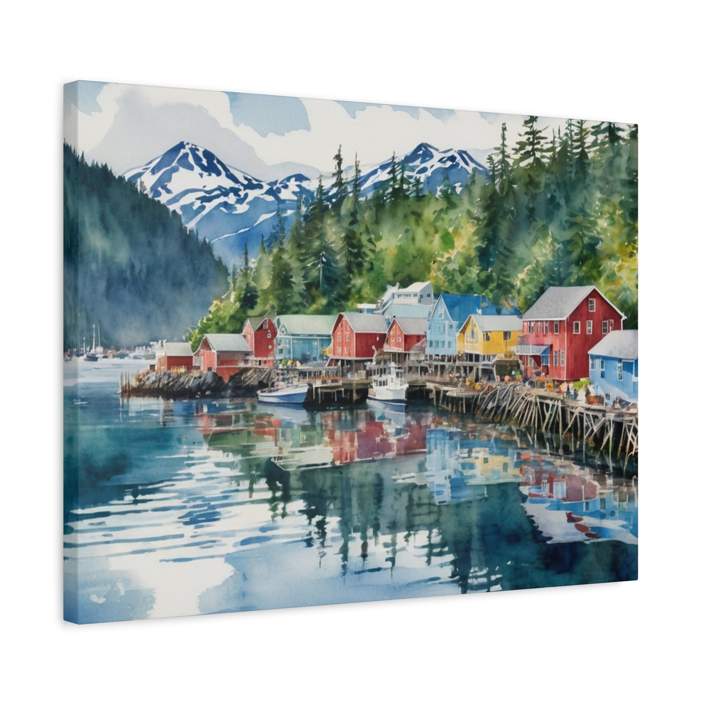 Alaska Coastal Vibe, Canvas Painting, 10 of many