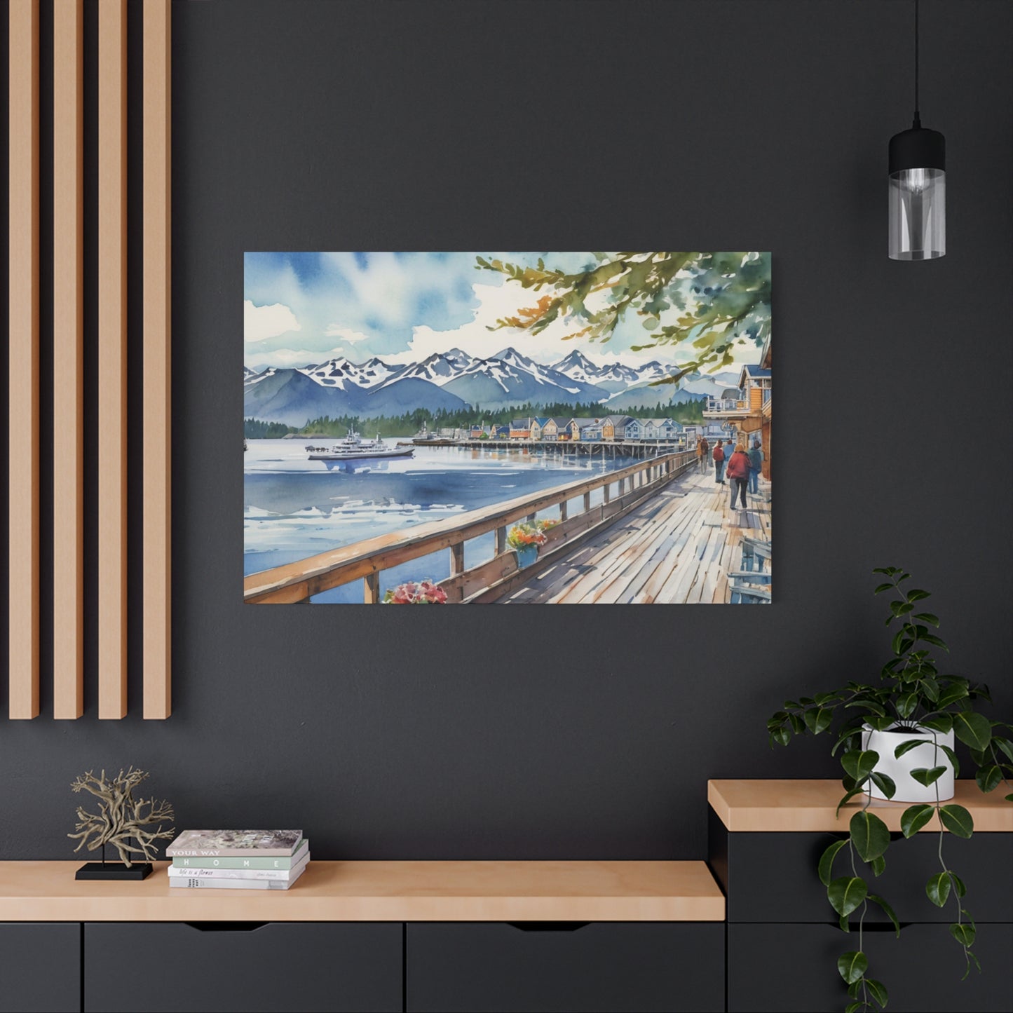 Alaska Coastal Vibe, Canvas Painting, 7 of many