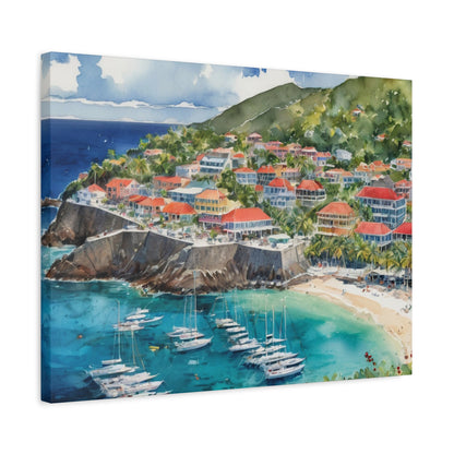 St. Barts Coastal Vibe, Canvas Painting, 6 of many