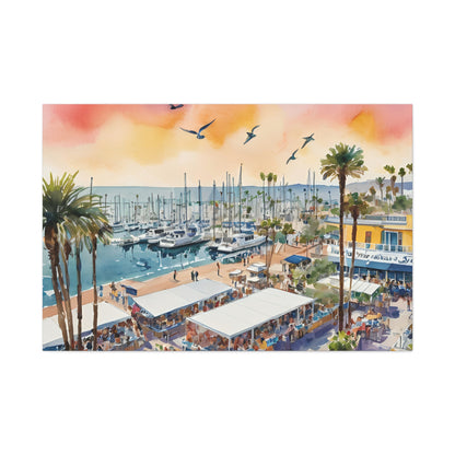 Santa Monica Waterfront, Santa Monica Painting, 8 of many