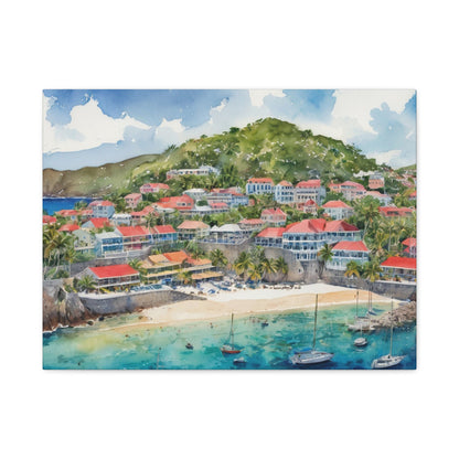 St. Barts Coastal Vibe, Canvas Painting, 7 of many