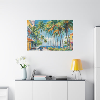 Key West Vibe, Coastal Canvas Painting, 3 of many