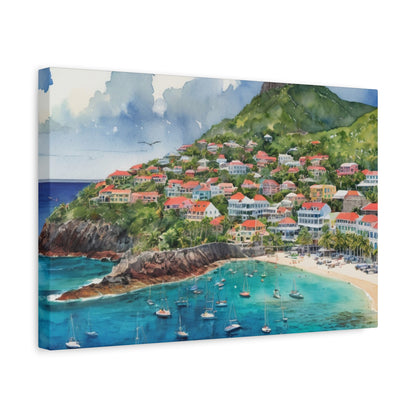 St. Barts Coastal Vibe, Canvas Painting, 4 of many