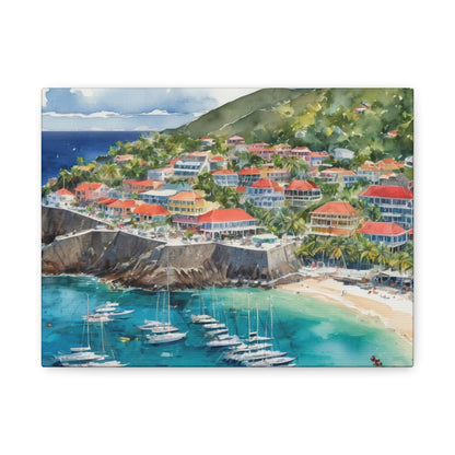 St. Barts Coastal Vibe, Canvas Painting, 6 of many