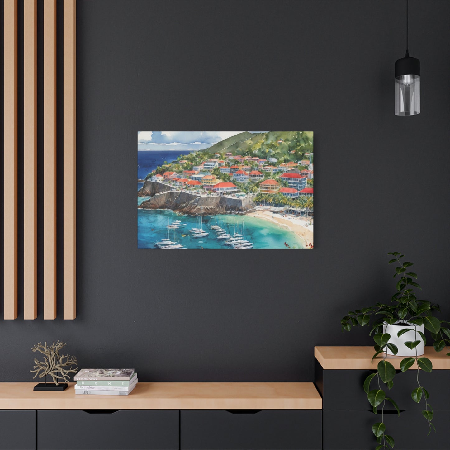 St. Barts Coastal Vibe, Canvas Painting, 6 of many