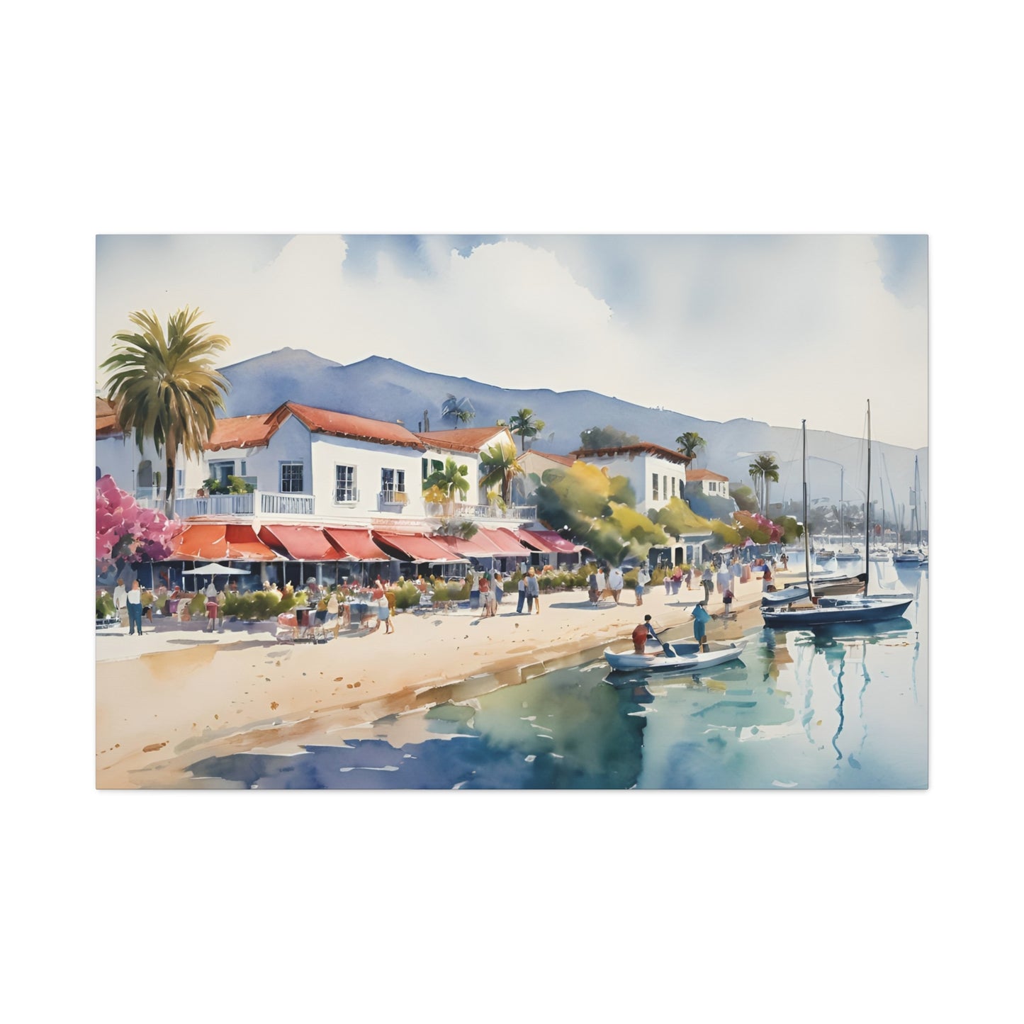 Santa Barbara Waterfront, California Painting, 8 of many