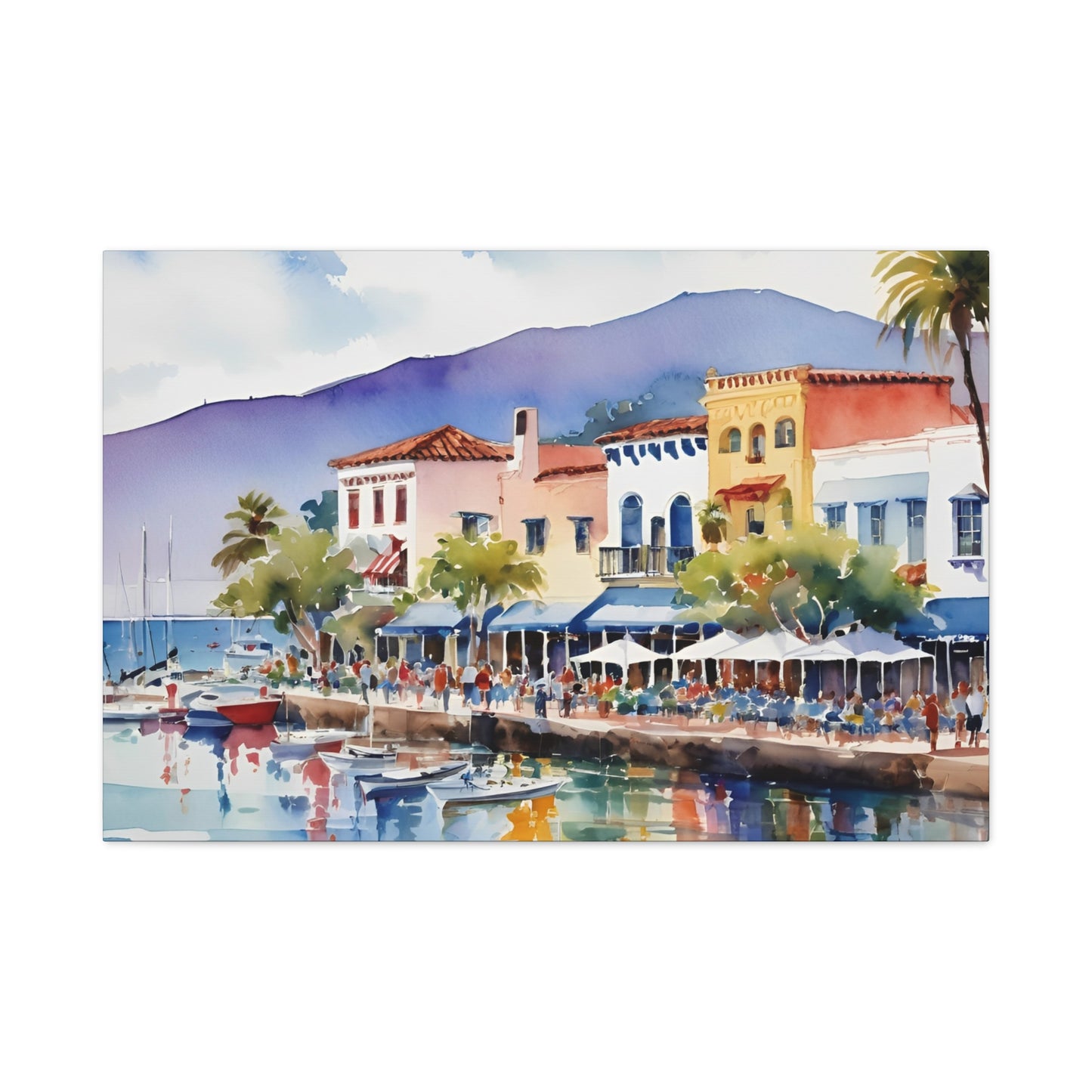 Santa Barbara Waterfront, California Painting, 7 of many