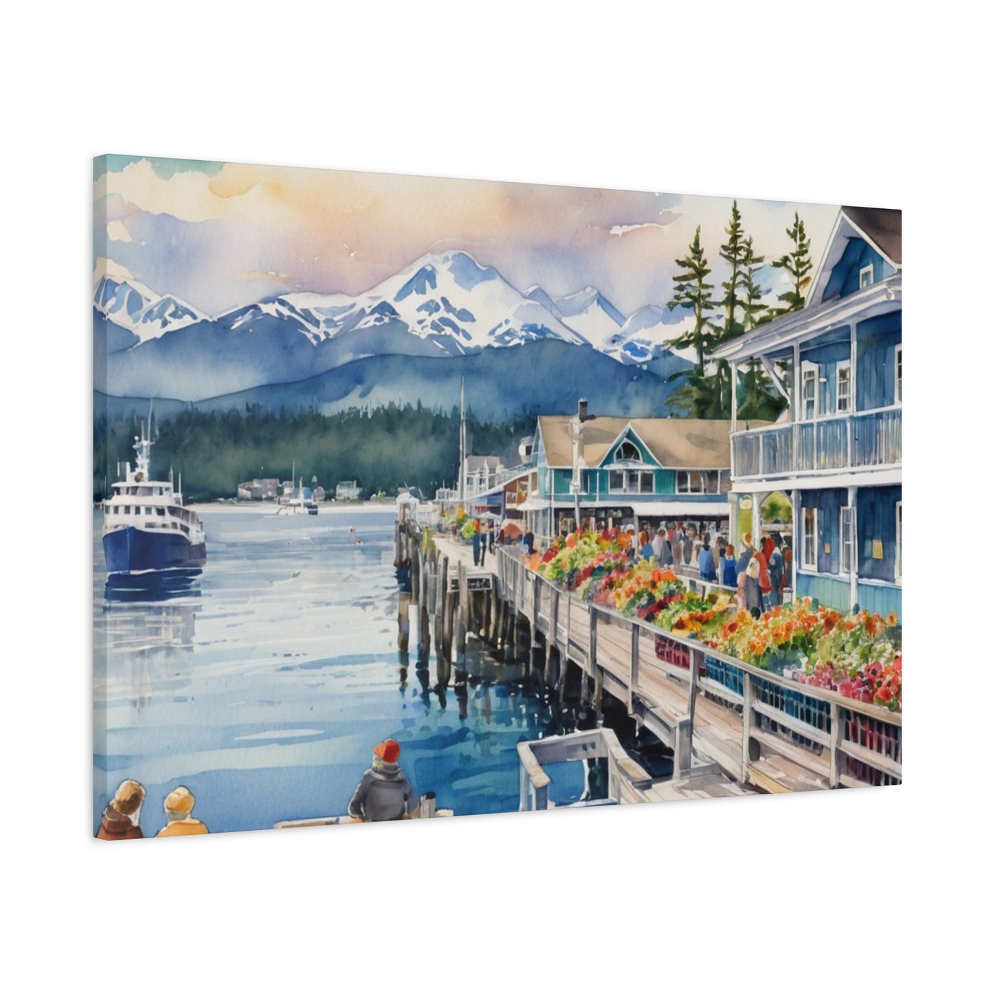 Alaska Coastal Vibe, Canvas Painting, 6 of many