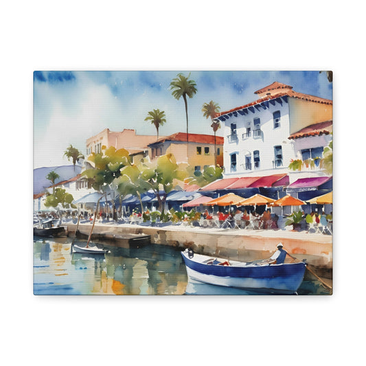 Santa Barbara Waterfront, California Painting, 10 of many