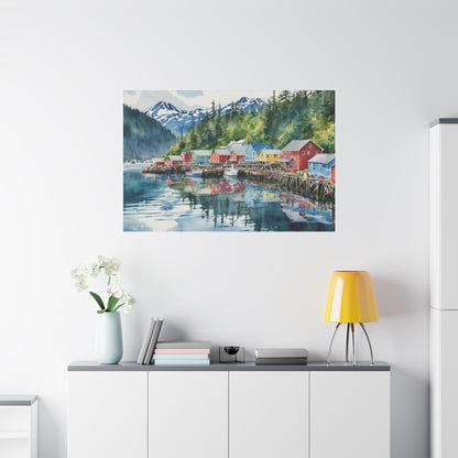 Alaska Coastal Vibe, Canvas Painting, 10 of many