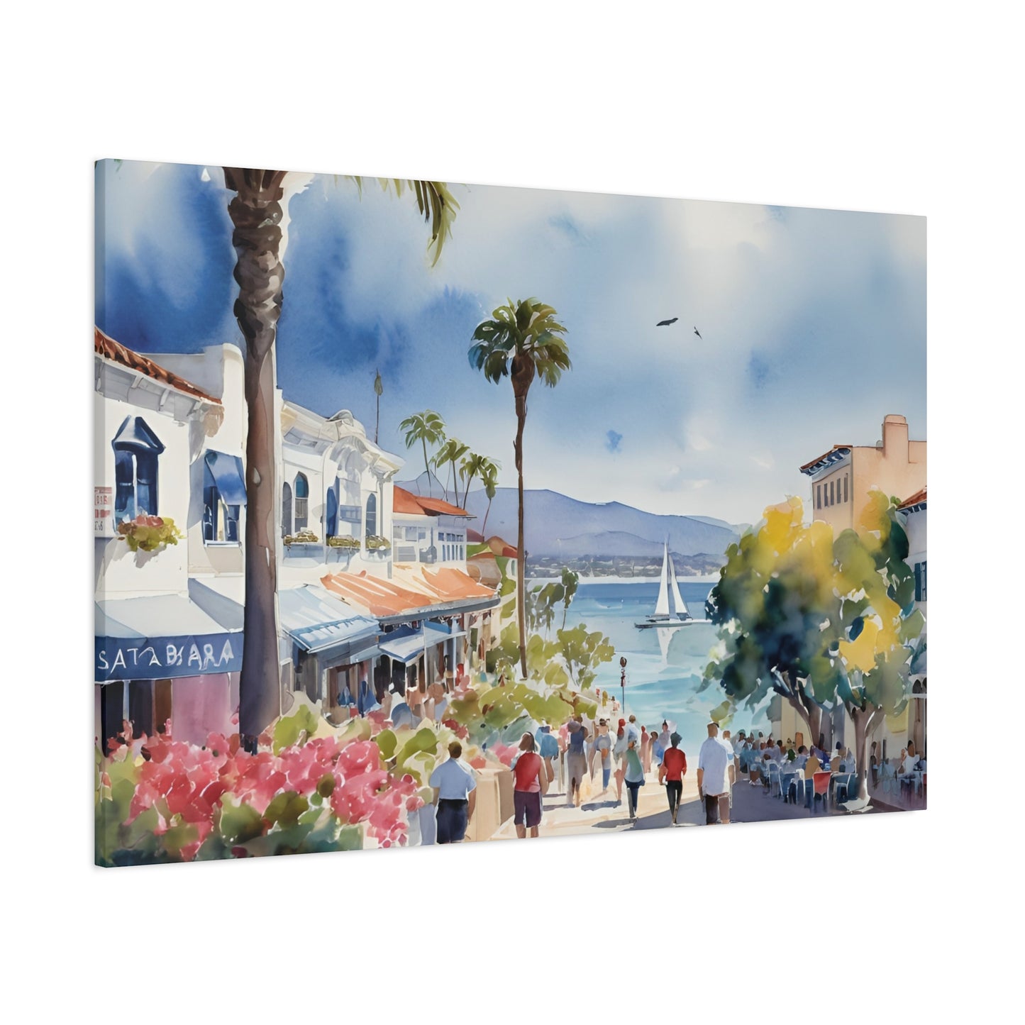 Santa Barbara Waterfront, California Painting, 9 of many