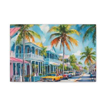 Key West Vibe, Coastal Canvas Painting, 2 of many