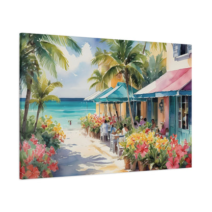 A Caribbean Vibe, Watercolor Painting, 4 of many