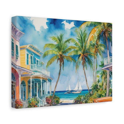 Key West Vibe, Coastal Canvas Painting, 5 of many