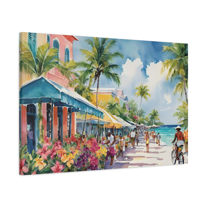 A Caribbean Vibe, Watercolor Painting, 10 of many